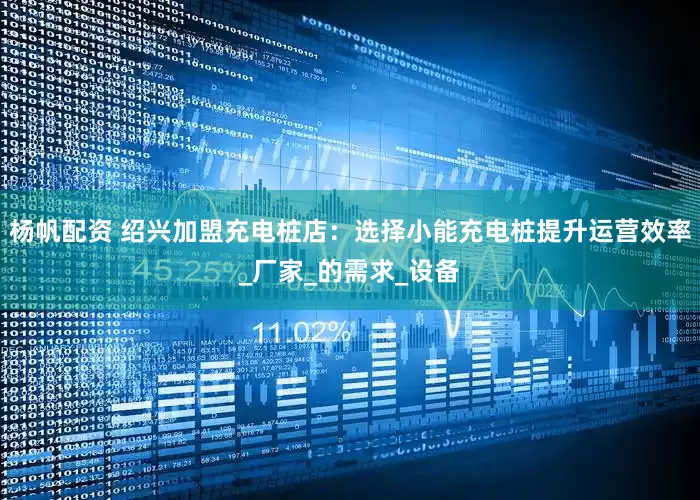 杨帆配资 绍兴加盟充电桩店：选择小能充电桩提升运营效率_厂家_的需求_设备