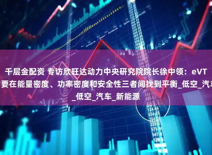 千层金配资 专访欣旺达动力中央研究院院长徐中领：eVTOL电池需要在能量密度、功率密度和安全性三者间找到平衡_低空_汽车_新能源