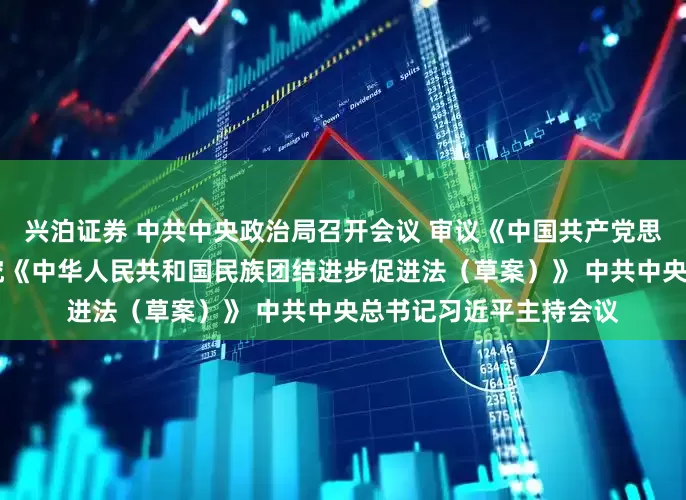 兴泊证券 中共中央政治局召开会议 审议《中国共产党思想政治工作条例》 研究《中华人民共和国民族团结进步促进法（草案）》 中共中央总书记习近平主持会议