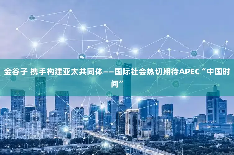 金谷子 携手构建亚太共同体——国际社会热切期待APEC“中国时间”